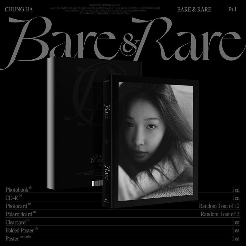 CHUNG HA 2nd Studio Album - Bare&Rare Pt.1 - Kpop Omo