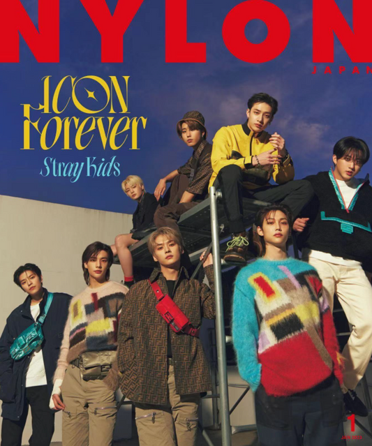 STRAY KIDS on NYLON Japan Magazine Cover (Jan 2023 Issue) - Kpop Omo