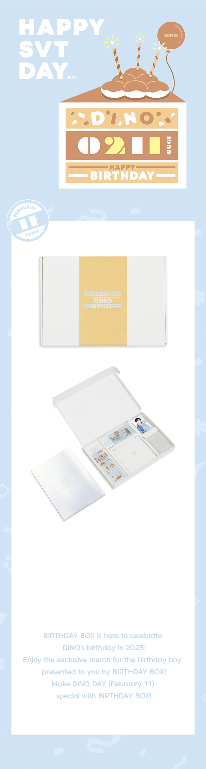 SEVENTEEN - Happy Dino Day Birthday Box Ver. 2 - Kpop Omo