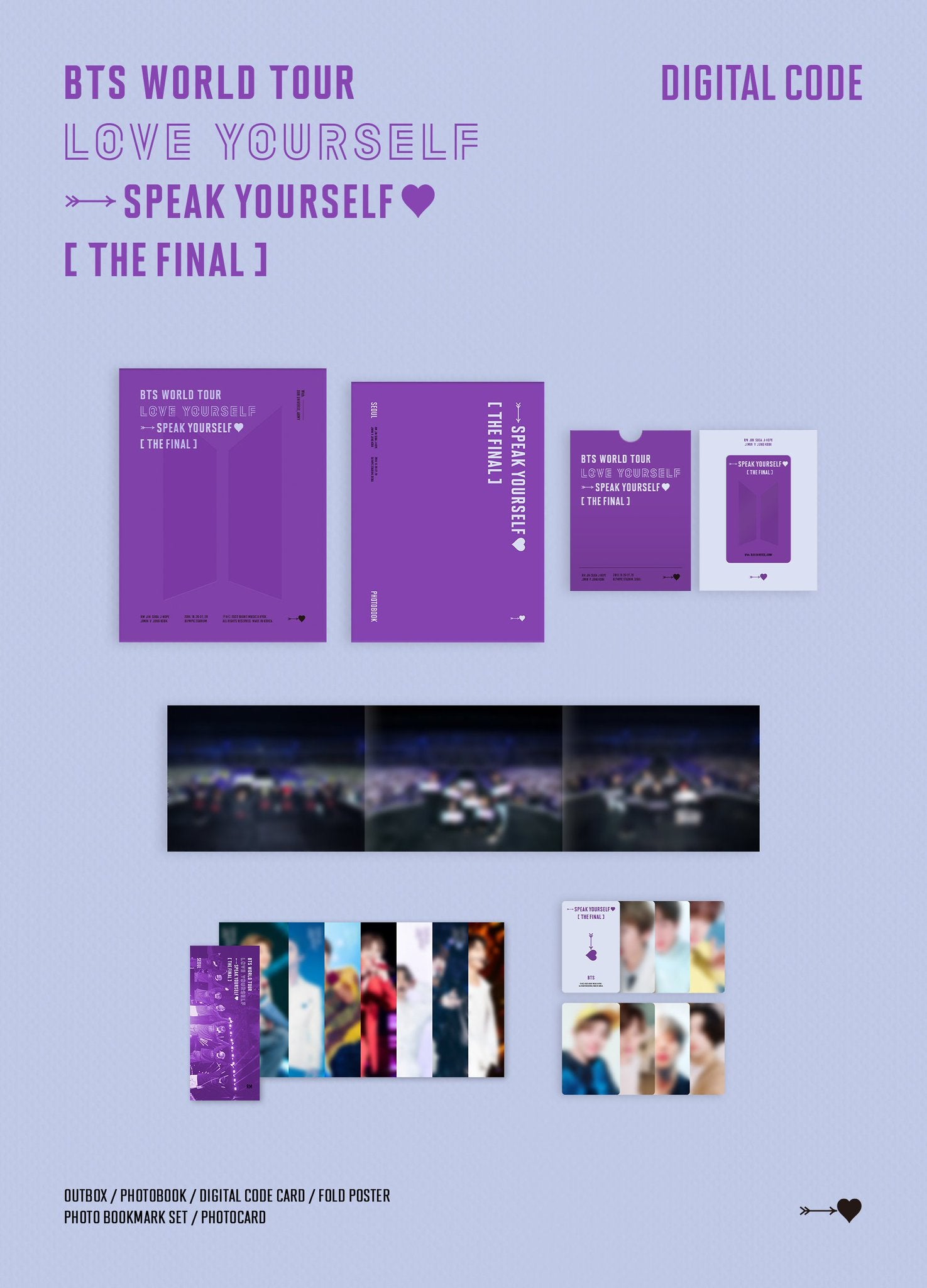 BTS World Tour: ‘Love Yourself’ : Speak Yourself The Final DVD/Blu-Ray - Kpop Omo