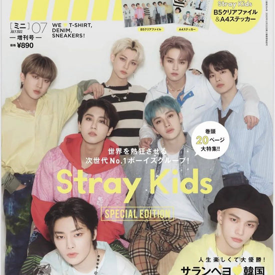 STRAY KIDS on cover of mini Magazine Japan (July 2022 Issue) - Kpop Omo