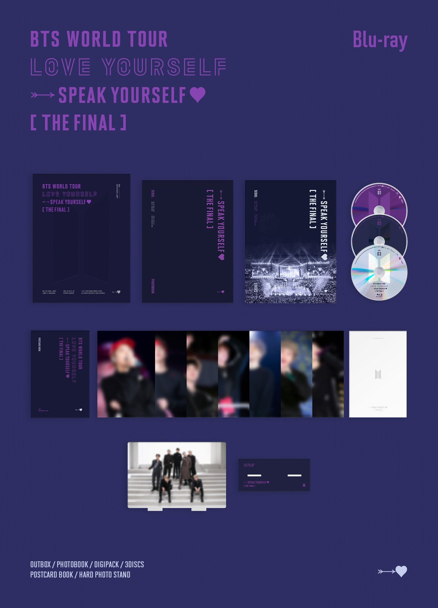 BTS World Tour: ‘Love Yourself’ : Speak Yourself The Final DVD/Blu-Ray - Kpop Omo