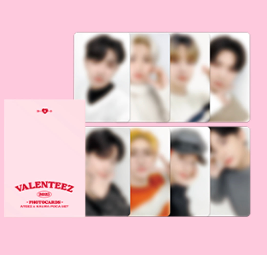 Ateez x Kaura Valenteez Poca Photocard Set