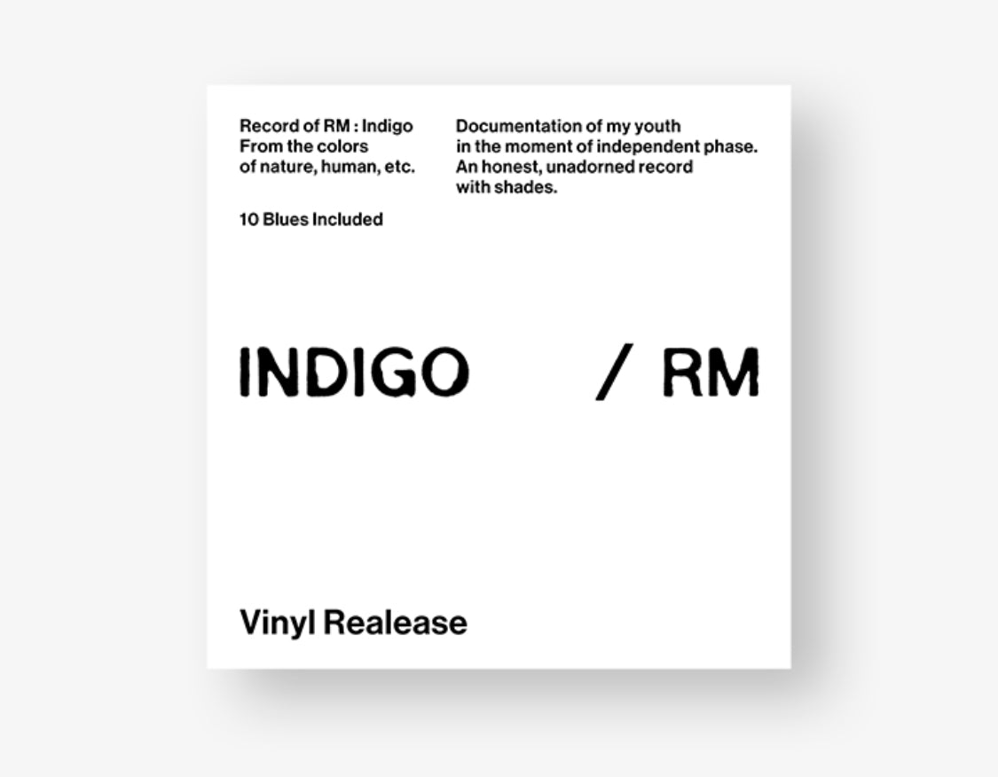 BTS RM Solo Album - Indigo Vinyl LP