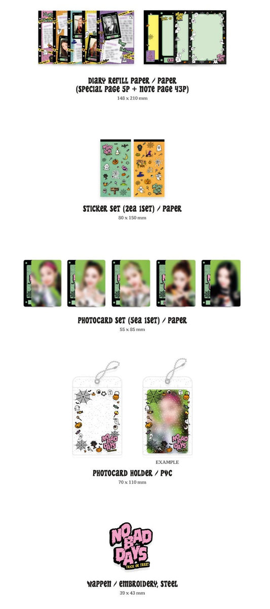 ITZY 'No Bad Days' - October Limited Monthly Kit (Trick or Treat) - Kpop Omo