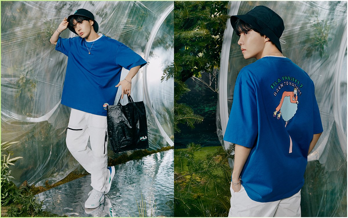 Ved Bage er mere end Official BTS x Fila Project 7 Back to Nature - Color Tree T-Shirt (J-H –  Kpop Omo