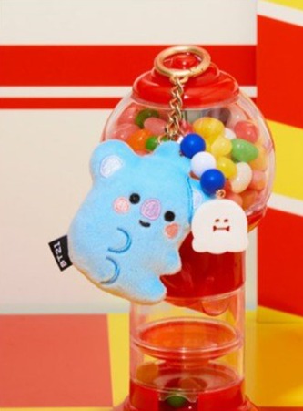 BTS x BT21 Official Baby Jelly Candy Bag Charm Doll - Kpop Omo