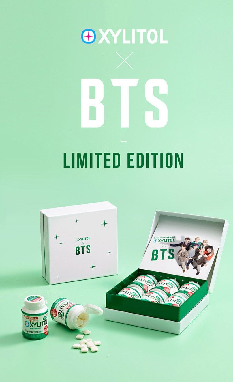 BTS x Lotte Xylitol Chewing Gum Limited Edition 6 pack