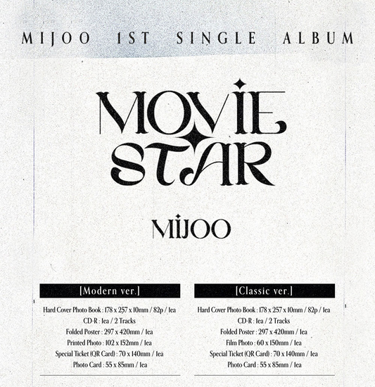 MIJOO 1. Single-Album – MOVIE STAR