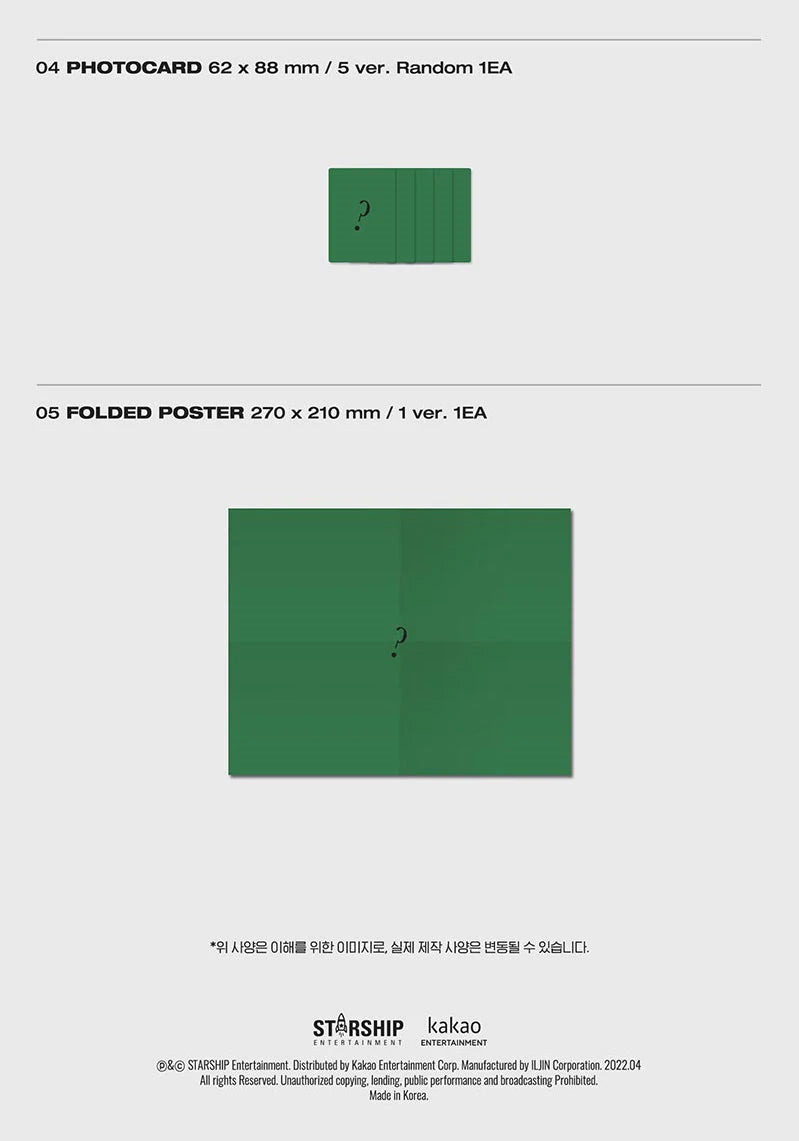 Kpop Album Merchandise - 몬스타엑스 (MONSTA X) - SHAPE of LOVE (11TH 미니앨범)  Version : CD - 4 type / Kit / Special / Jewel ( 5 Member Ver ) Release Date  