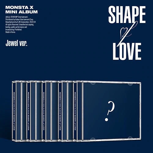 MONSTA X 11th Mini Album - SHAPE of LOVE [Jewel Ver] - Kpop Omo