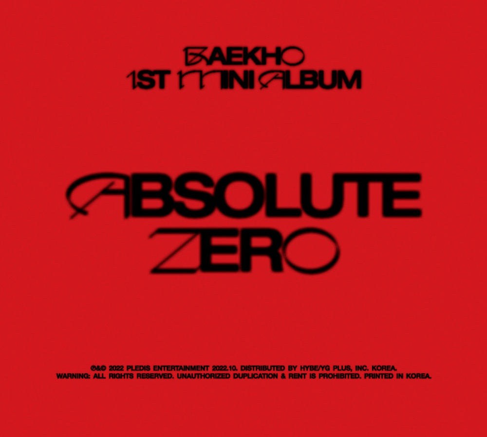 BAEKHO 1st Mini Album - ABSOLUTE ZERO - Kpop Omo