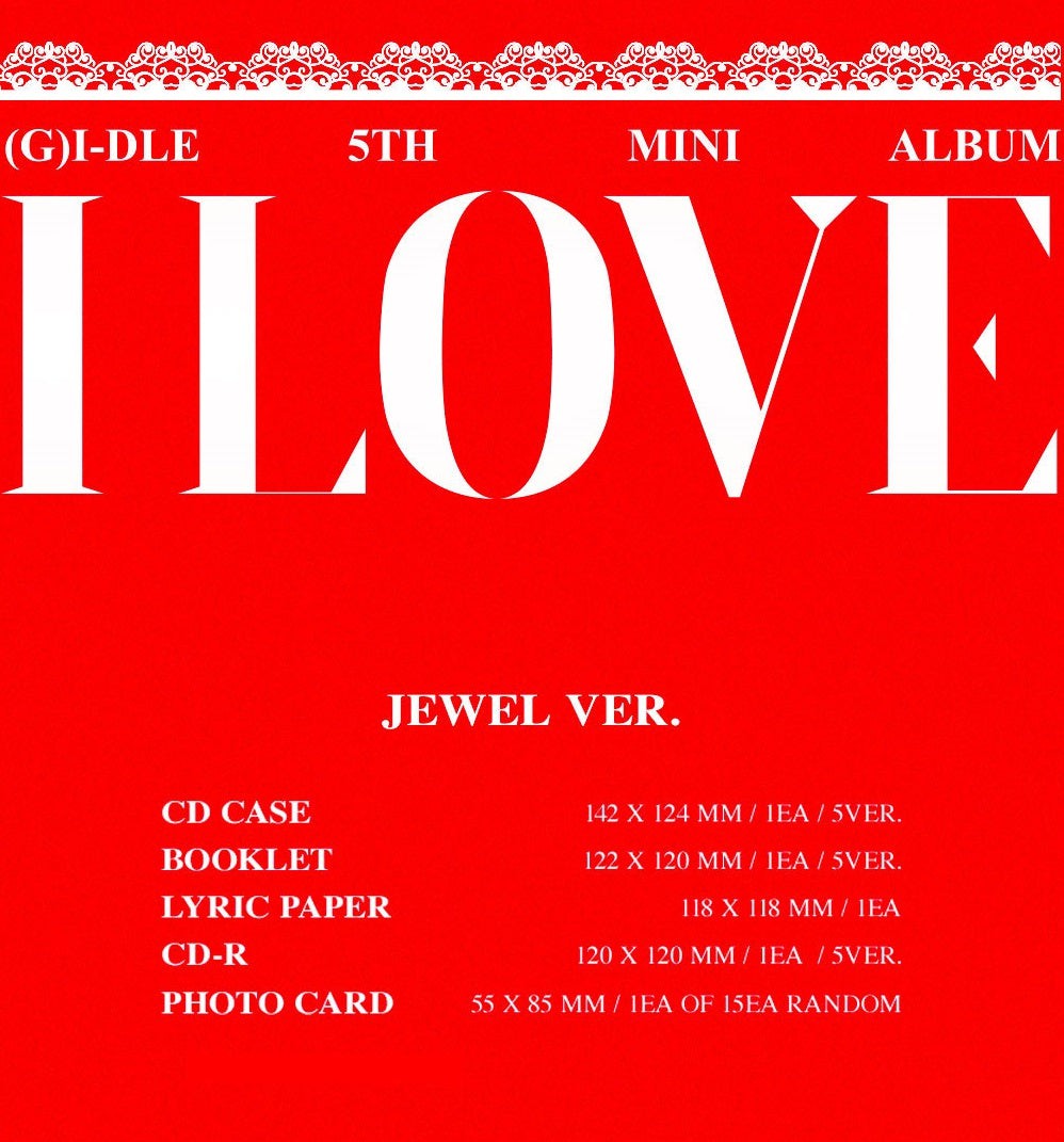 (G)I-DLE 5th Mini Album - I Love (Jewel Version) - Kpop Omo