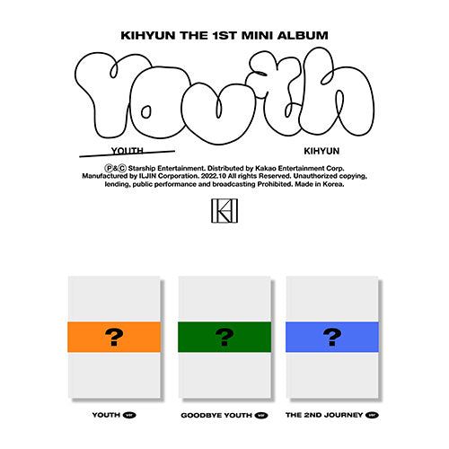 Monsta X KIHYUN 1st Mini Album - YOUTH - Kpop Omo