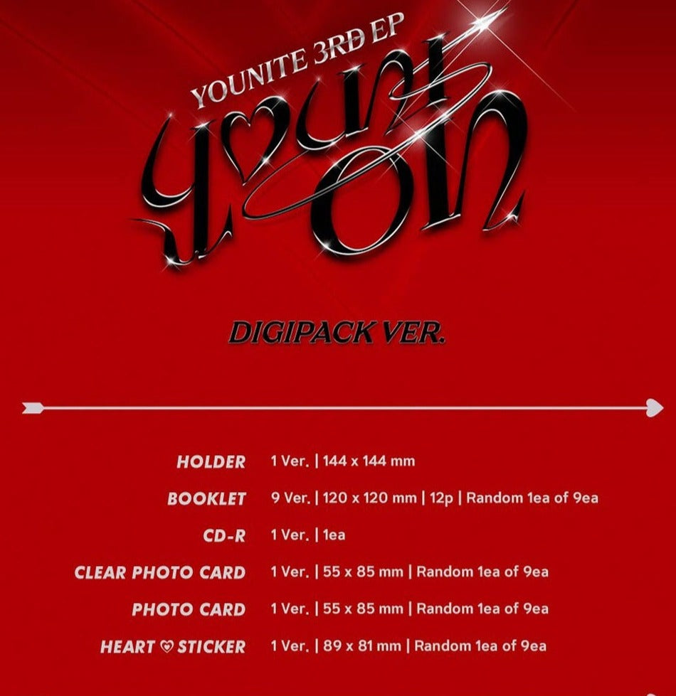 YOUNITE 3rd EP Album - YOUNI-ON (Digipack Ver) - Kpop Omo