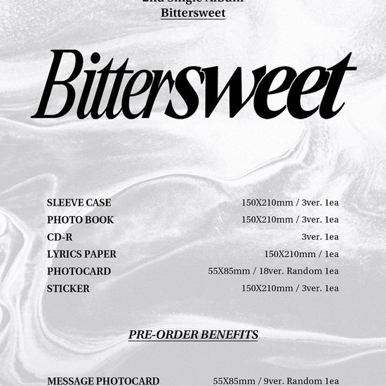 WONHO 2nd Single Album - BITTERSWEET - Kpop Omo