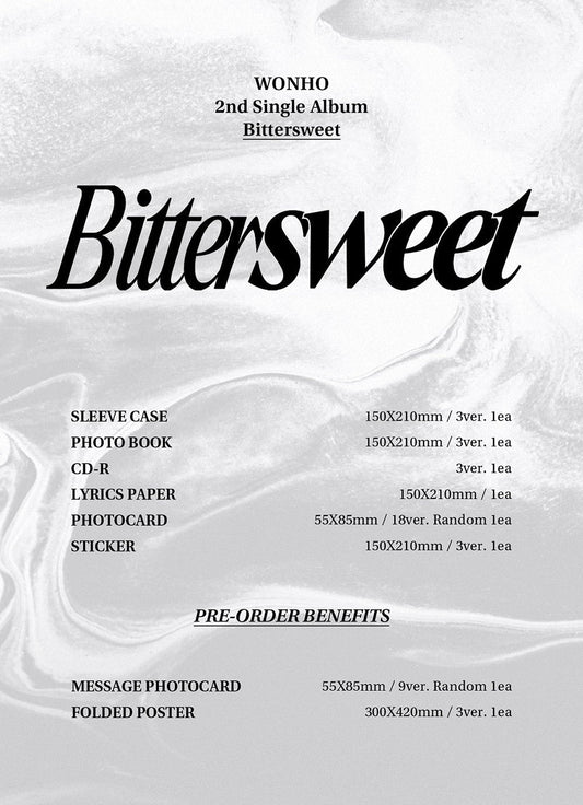 WONHO 2nd Single Album - BITTERSWEET - Kpop Omo