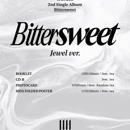 WONHO 2nd Single Album - BITTERSWEET (Jewel Ver) - Kpop Omo