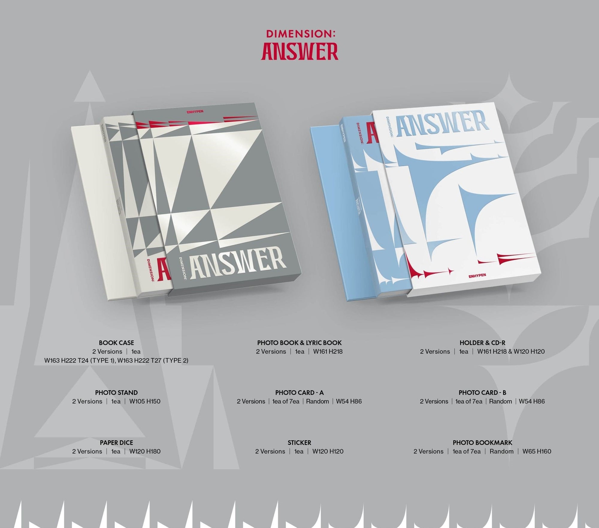 ENHYPEN Album - DIMENSION : ANSWER – Kpop Omo