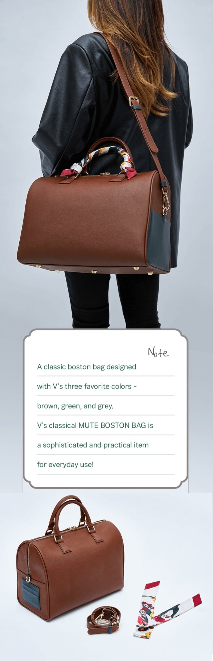 ARTIST MADE COLLECTION BY BTS - V - MUTE BOSTON BAG