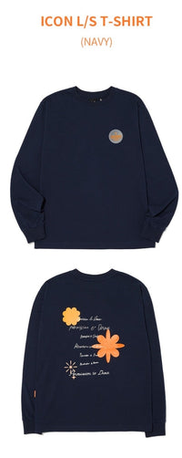 BTS Permission To Dance (PTD) ON STAGE Merch - Icon L/S T-Shirt (Navy)
