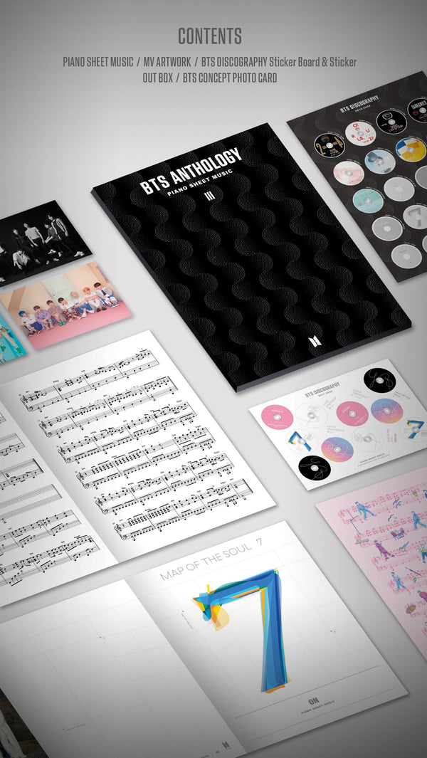BTS Piano Sheet Music Anthology 34 Kpop Omo
