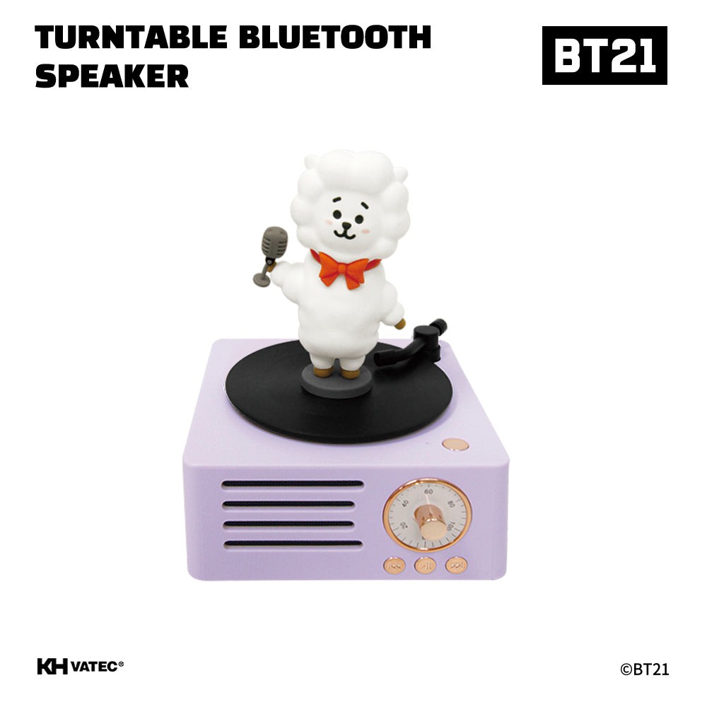 BTS x BT21 TURNTABLE BLUETOOTH SPEAKER - Kpop Omo