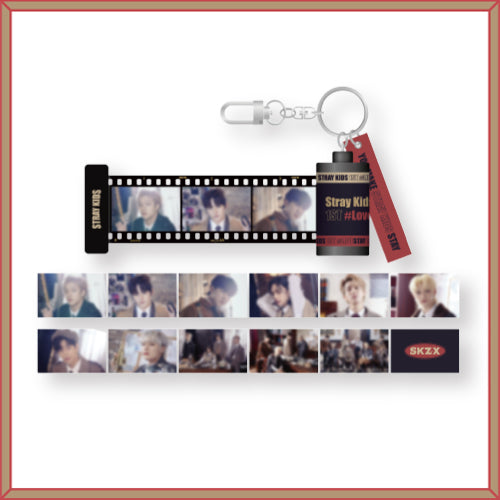 Official STRAY KIDS -[1ST#LoveSTAY'SKZ-X'] Film Photo Keyring - Kpop Omo