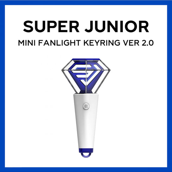 Official SUPER JUNIOR MINI LIGHTSTICK KEYRING Ver 2.0 - Kpop Omo