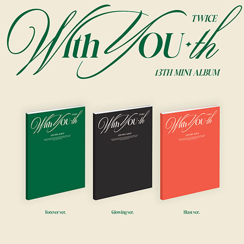 TWICE 13TH MINI ALBUM - WITH YOU-TH (SIGNED + UNSIGNED VERSIONS)