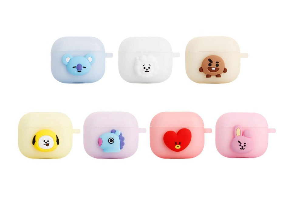 BTS x BT21 AIRPODS 3RD GEN JELLY CASE - Kpop Omo