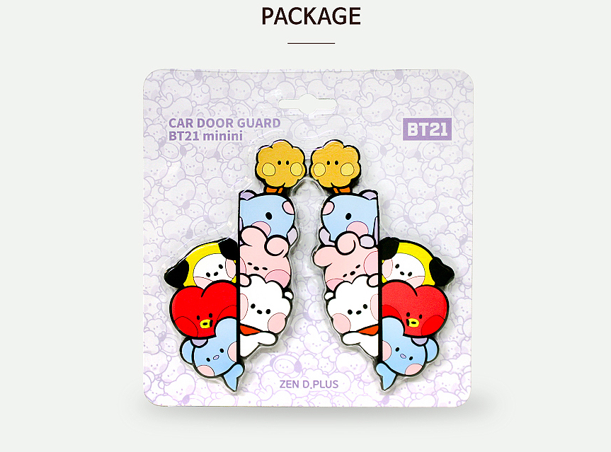 BTS x BT21 Minini Car Door Guard - Kpop Omo