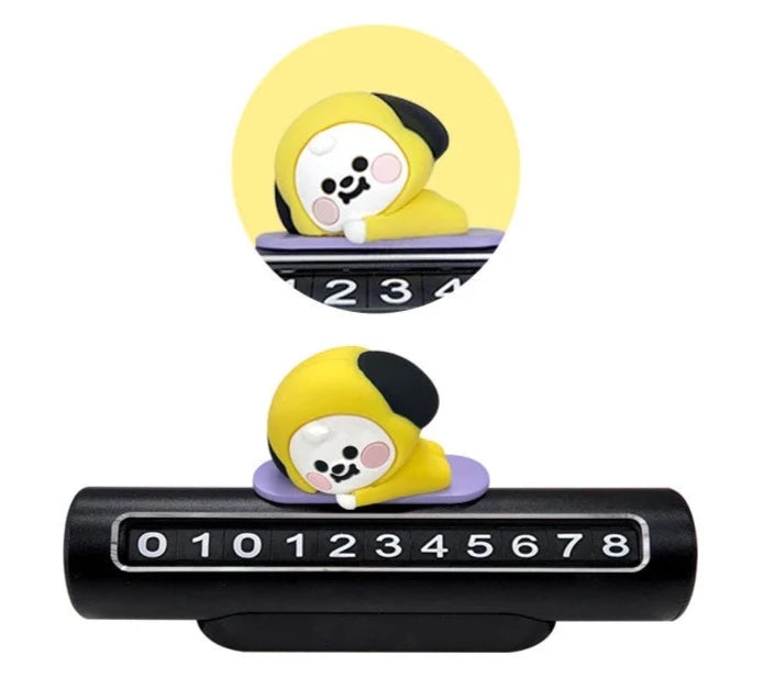 BT21 BABY Vehicle Parking Number Plate Figure - Kpop Omo