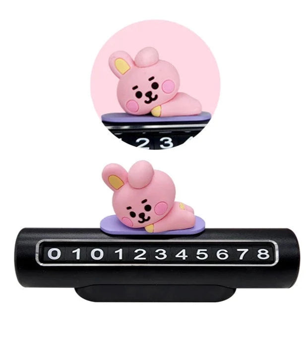 BT21 BABY Vehicle Parking Number Plate Figure - Kpop Omo