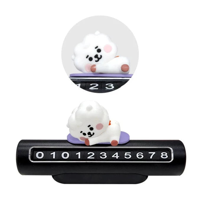 BT21 BABY Vehicle Parking Number Plate Figure - Kpop Omo