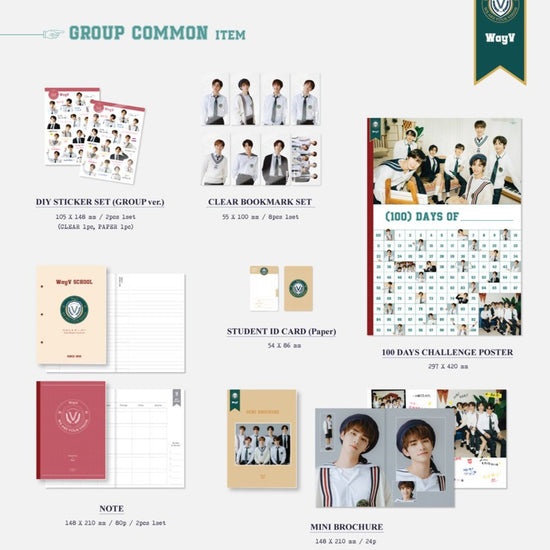 Official WayV 2021 Back to School Kit - Kpop Omo